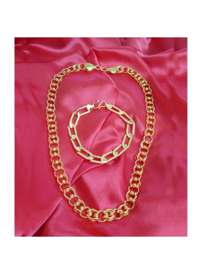 Chain Bracelet Combo Gold Plated
